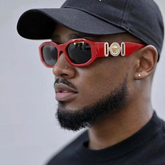 NEW Versace VE4361 533087 Red Medusa Biggie Unisex Sunglasses
